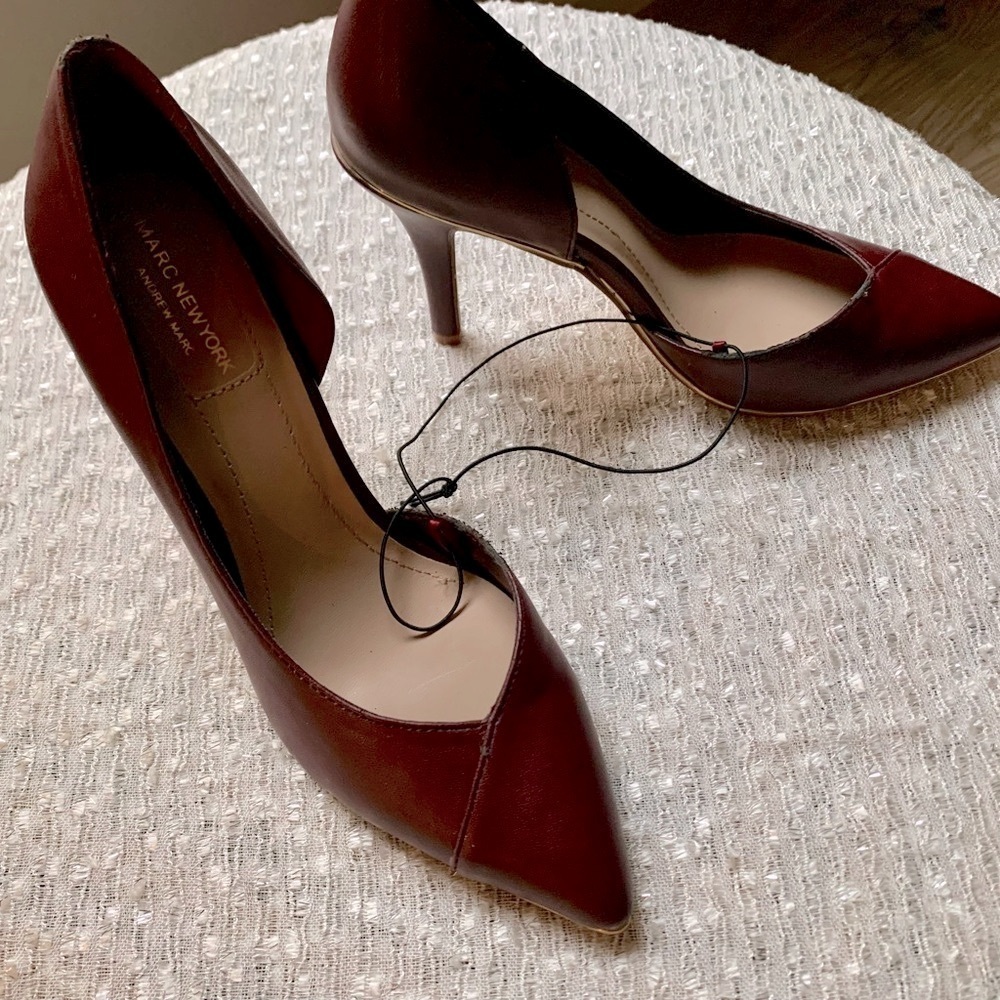 Marc New York Burgundy Heels NEW - 6